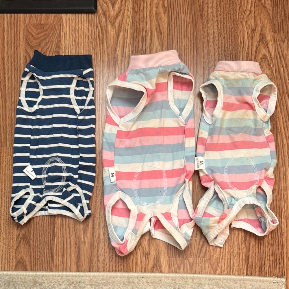 Striped Dog Sweaters - Blue and Pastel